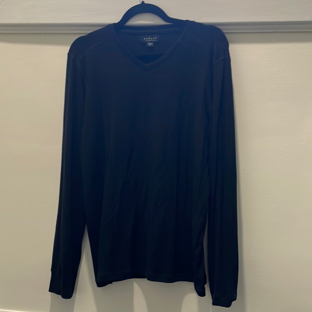 Velvet by Graham and Spencer women oversized black vneck sweater